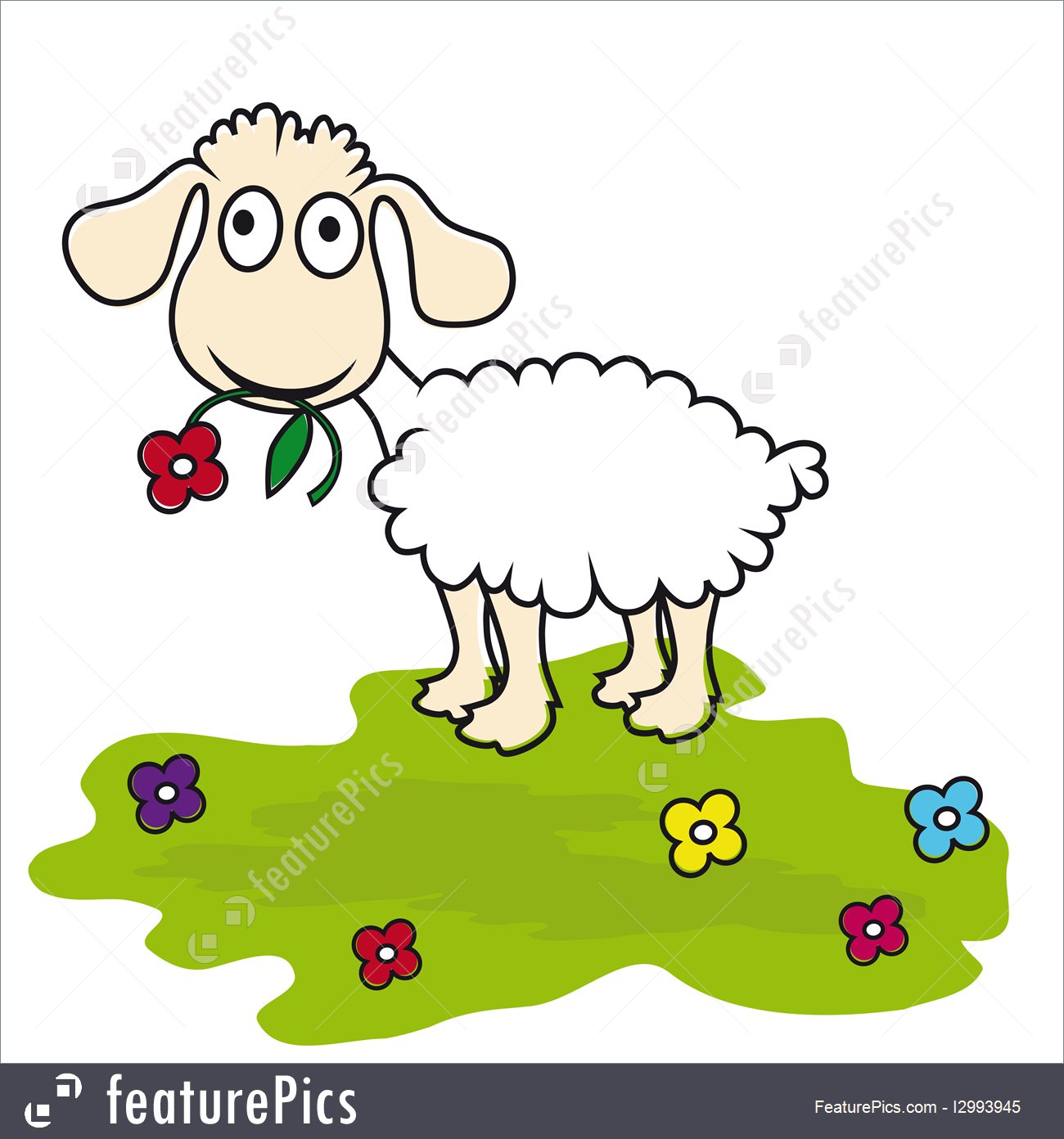 1300x1392 Cartoon Sheep, Vector Lamb