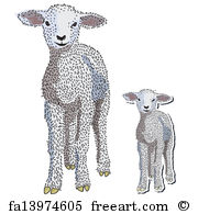 180x195 Free Lamb Vector Art Prints And Wall Artwork Freeart