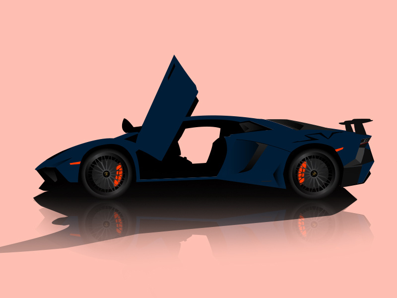 Lamborghini Aventador Sv Vector Illustration 800x600 Lamborghini Aventador Sv Vector Illustration