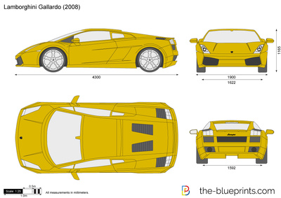 400x283 Lamborghini Gallardo Vector Drawing