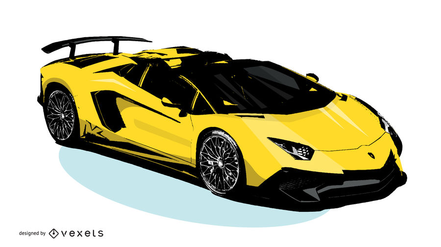 900x504 Yellow Lamborghini