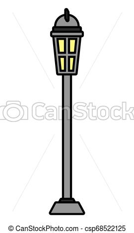 270x470 Lamp Post Light On White Background Vector Illustration Design