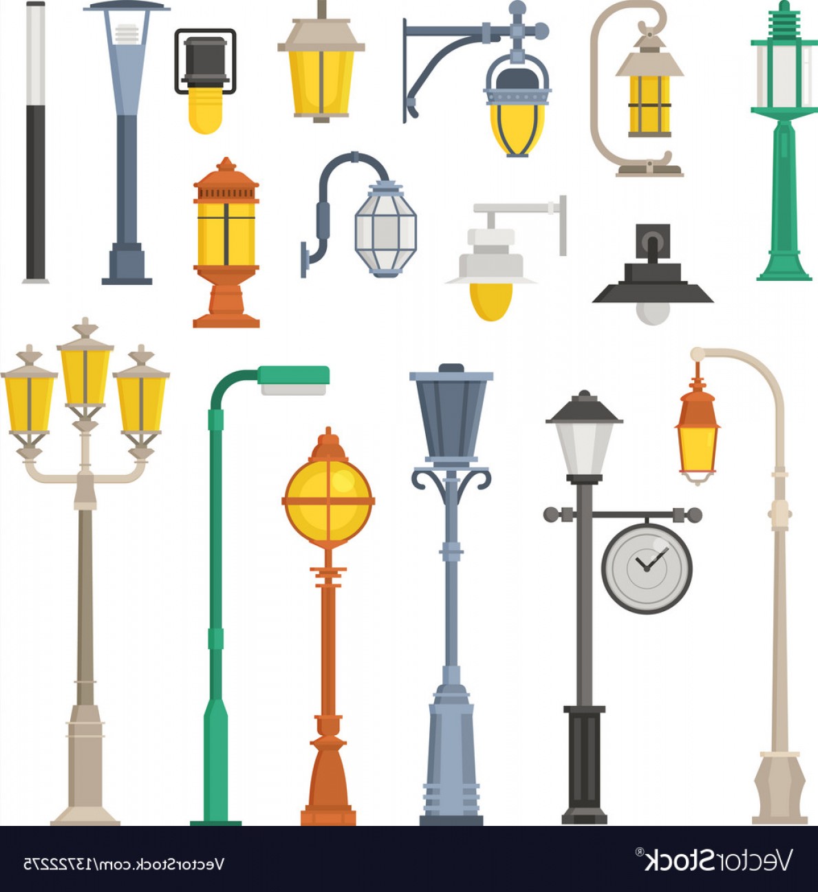 1189x1296 Street Lamps And Lamp Posts Vector Hoodamathrun