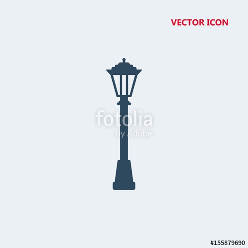 500x500 Lamp Post Vector Icon Stock Image And Royalty Free Vector