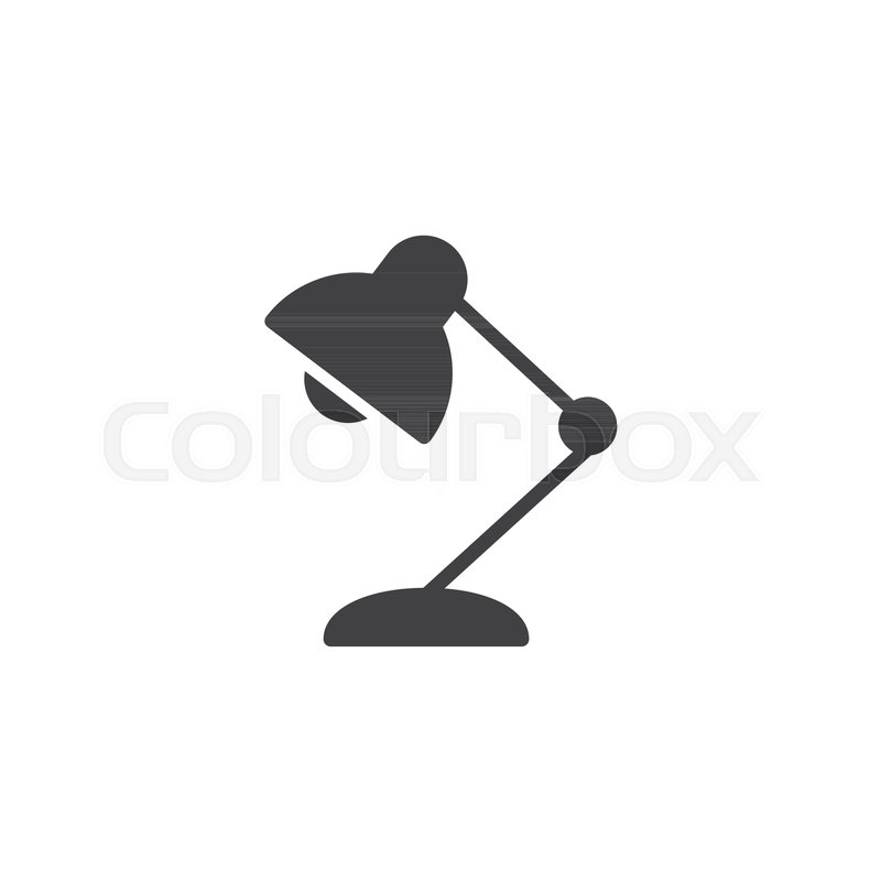 800x800 Desk Lamp Vector Icon Filled Flat Stock Vector Colourbox