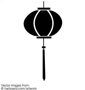 335x355 Download Chinese Lamp Vector Graphic