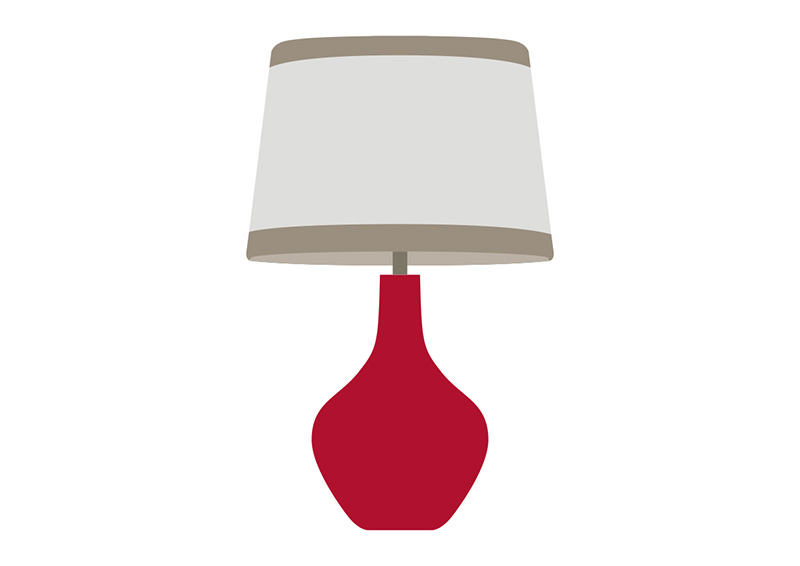 800x566 Flat Lamp Vector