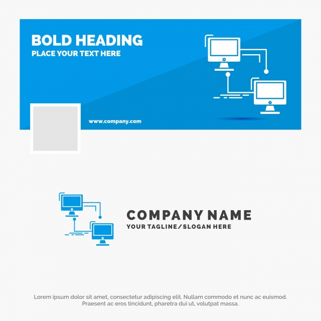 640x640 Blue Business Logo Template For Local,lan,connection,sync,co