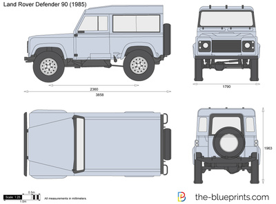 Land Rover Defender Vector Drawing 400x297 Land Rover Defender Vector Drawing