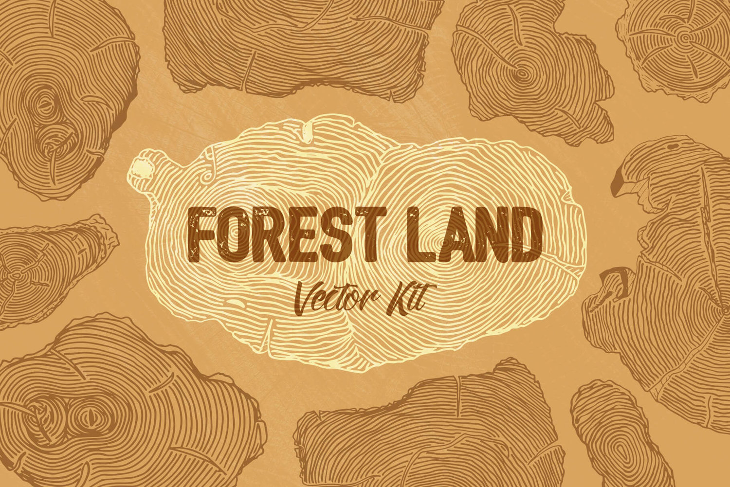 1500x1001 Forest Land Vector Kit