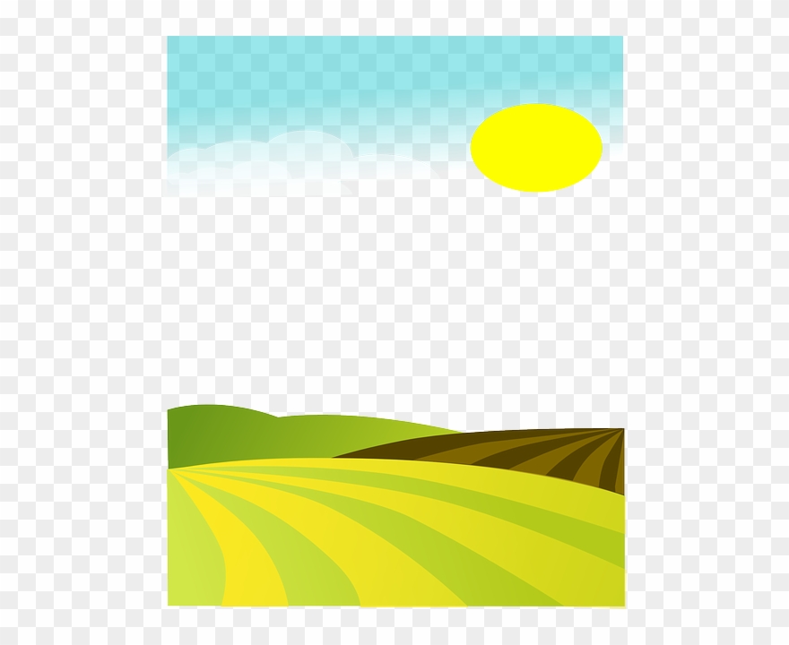 880x720 Farm Land Vector Clipart Field Clip Art