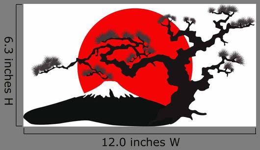Japanese Landscape Silhouette Vector 530x305 Japanese Landscape Silhouette Vector