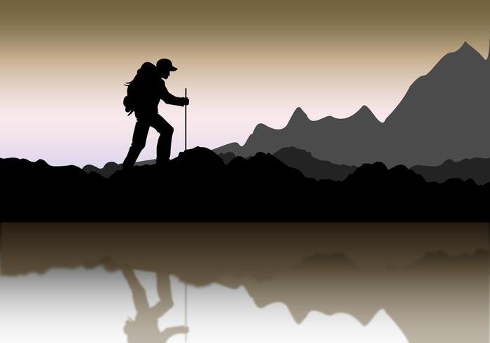 Mountaineer Landscape Silhouette 700x490 Mountaineer Landscape Silhouette