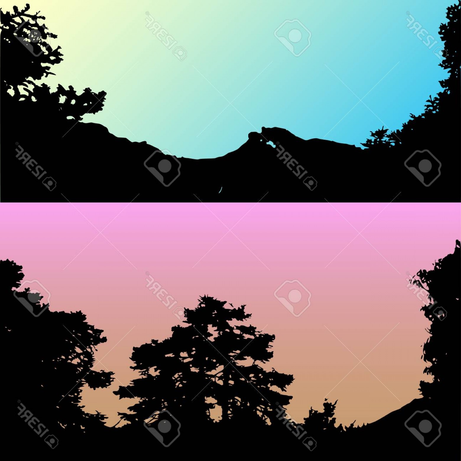Photostock Vector Set Of Vector Hills And Mountain Landscape 1560x1560 Photostock Vector Set Of Vector Hills And Mountain Landscape