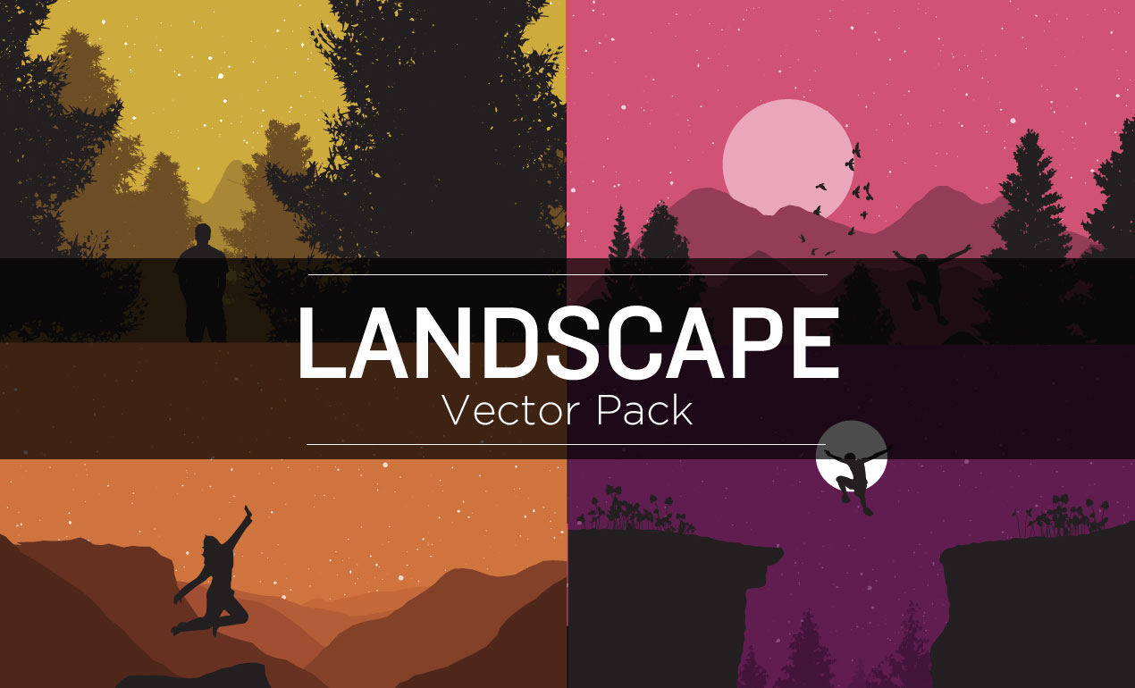 1270x770 Landscape Vectors Pack