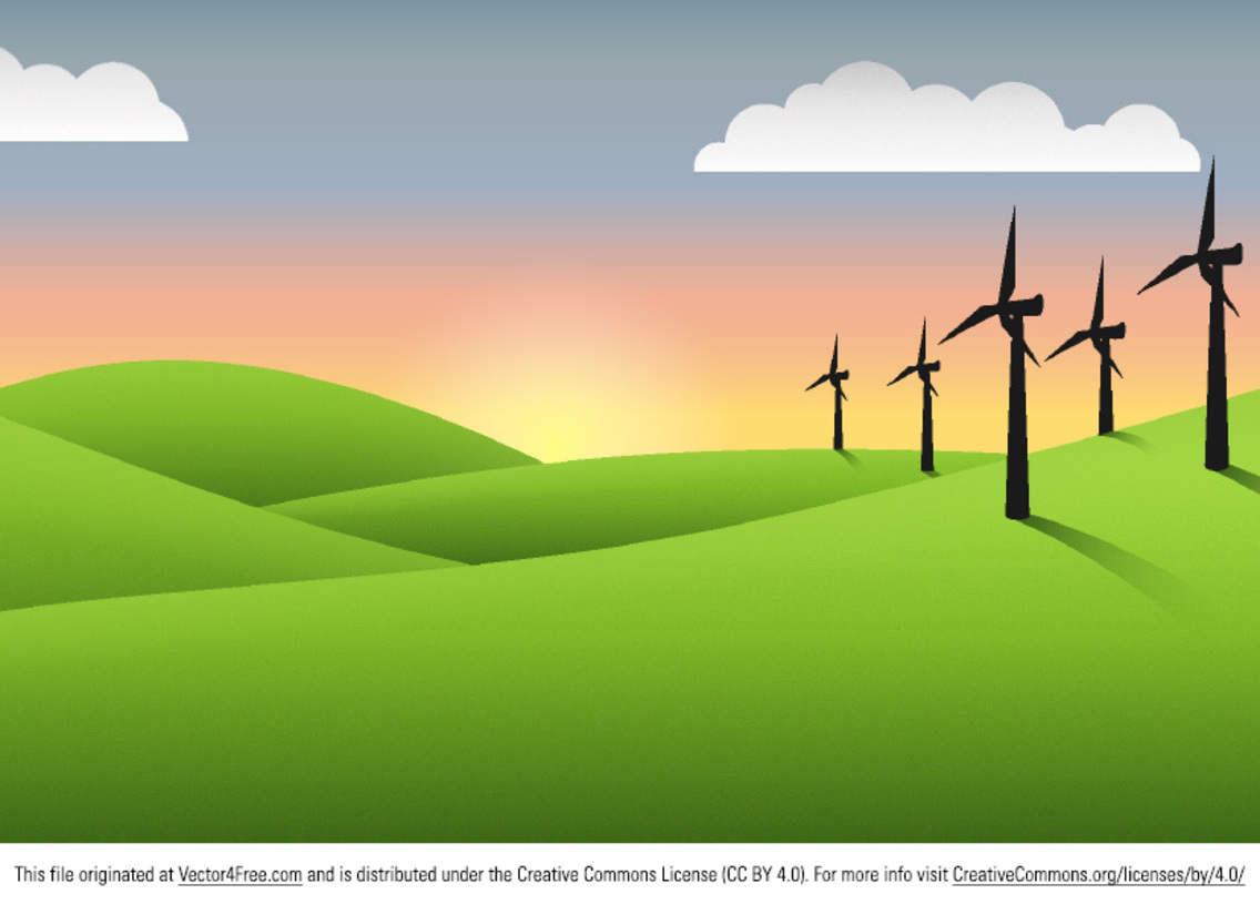 1136x815 Free Hills Landscape Vector