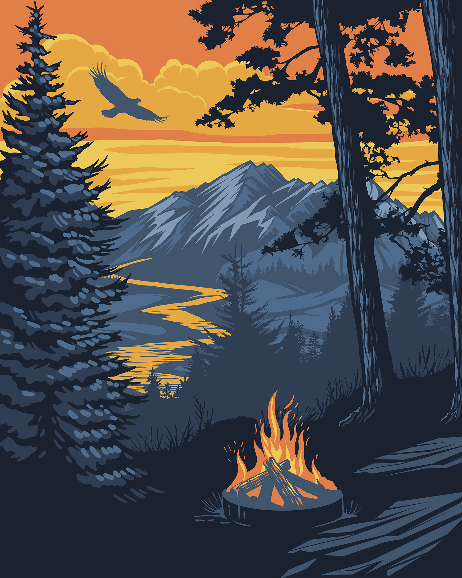 1600x2000 Ideas For Illustrator Landscape Vector Art Koolgadgetz