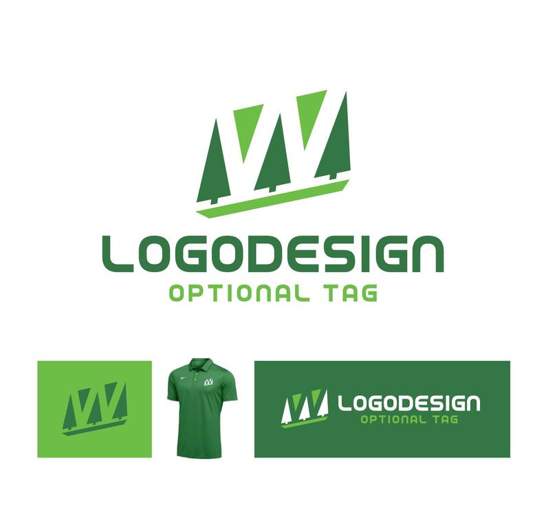 794x748 W Logo Landscaping Logo Lawn Care Logo Premade Logo Golf Etsy