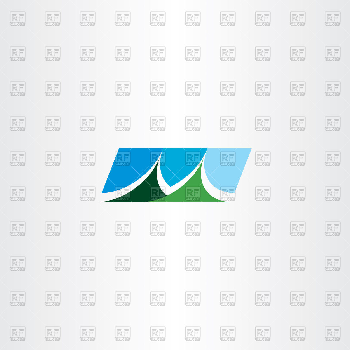 1200x1200 Green Mountan, Landscape Logo Vector Image Of Icons
