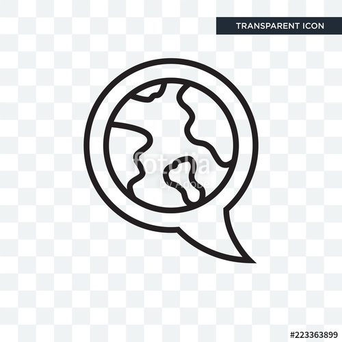 500x500 Language Vector Icon Isolated On Transparent Background, Language