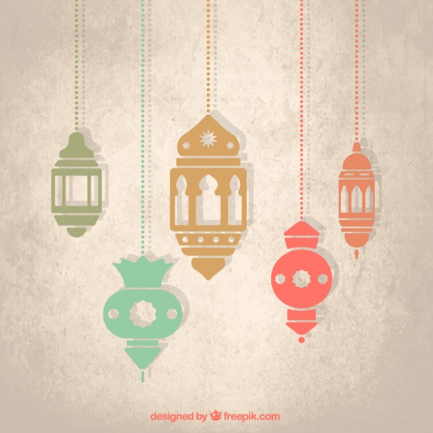 626x626 Arabic Lanterns Vector Free Download