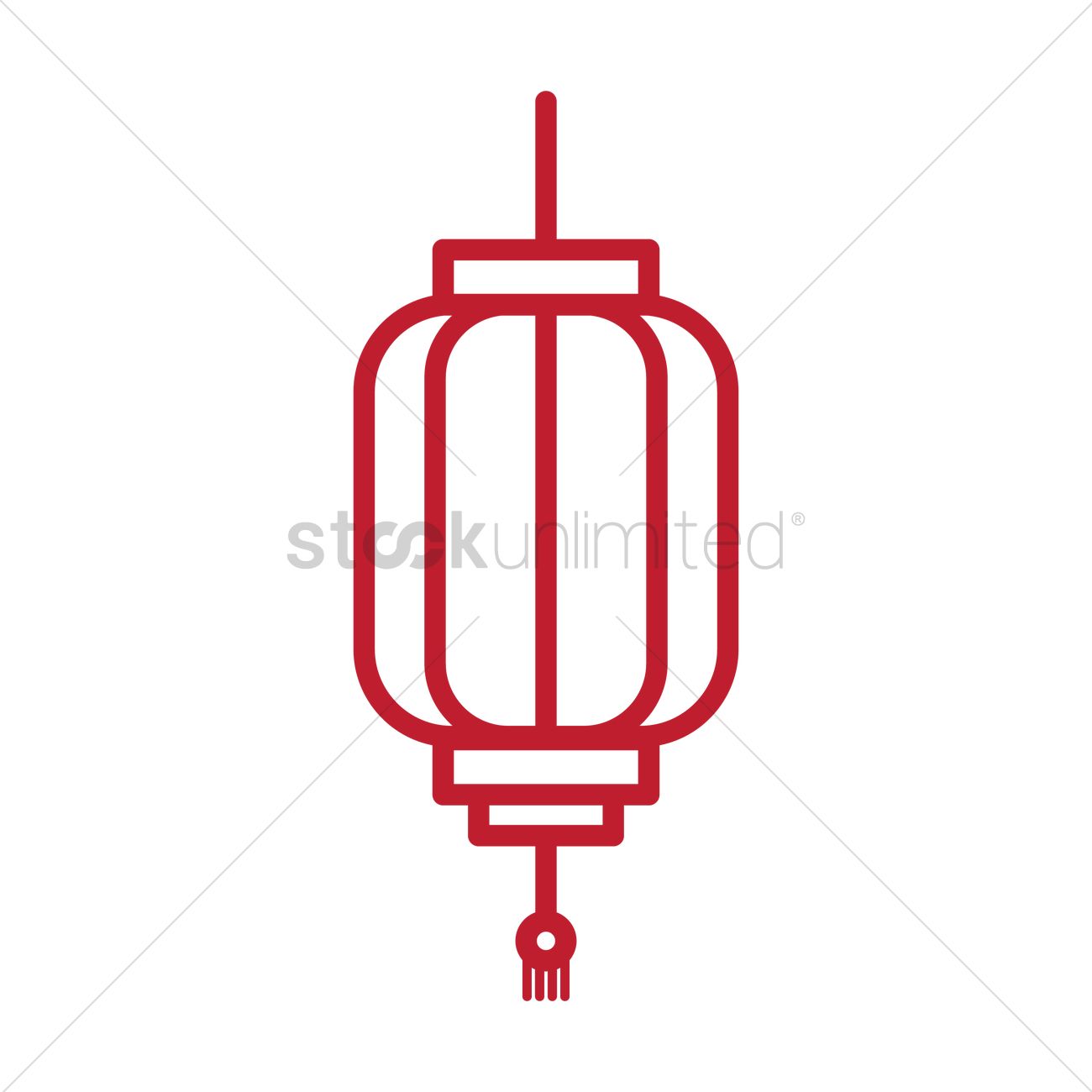1300x1300 Chinese Lantern Vector Image