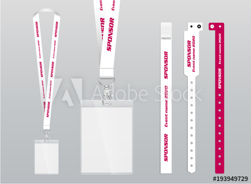 500x366 Lanyard Design Vector Lanyard Id Badge, Ribbon, Bracelet