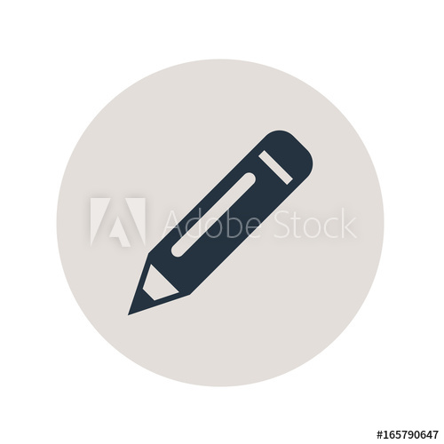Icono Plano Lapiz En Circulo Gris 500x500 Icono Plano Lapiz En Circulo Gris