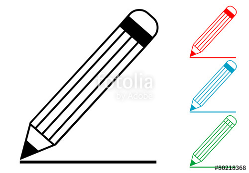Pictograma Lapiz Y Raya En Varios Colores Stock Image And Royalty 500x348 Pictograma Lapiz Y Raya En Varios Colores Stock Image And Royalty