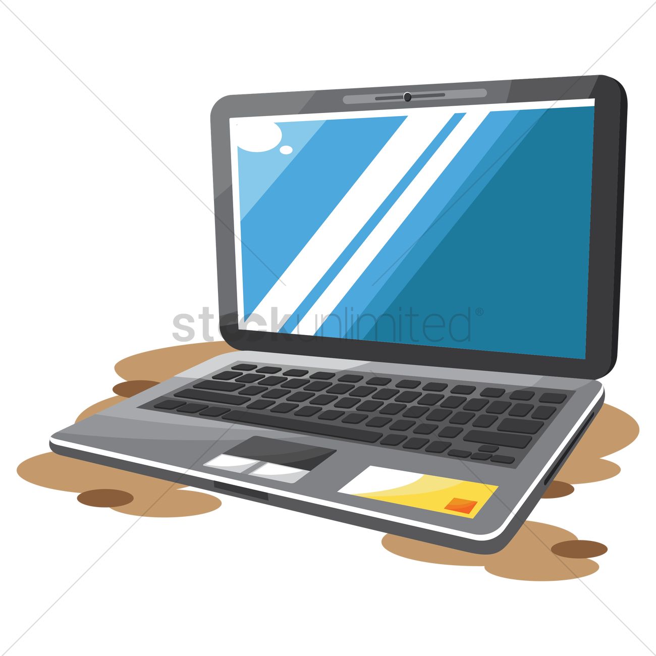 1300x1300 Free Laptop Vector Image