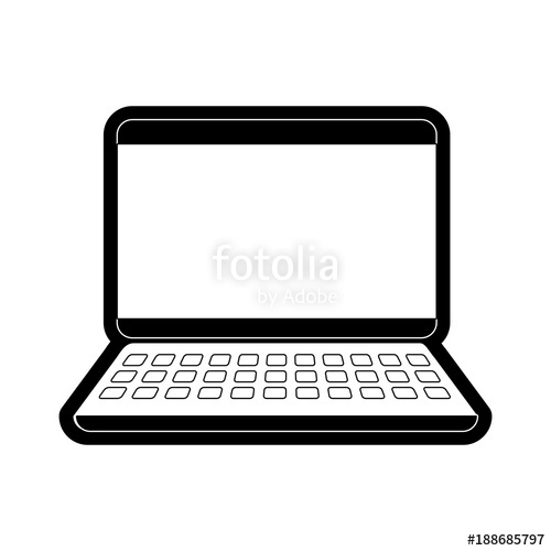 500x500 Laptop Vector Illustration Stock Image And Royalty Free Vector