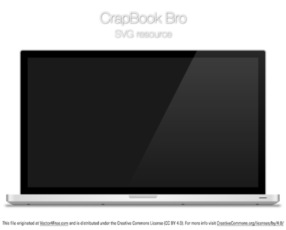 1136x913 Crapbook Bro Laptop Vector