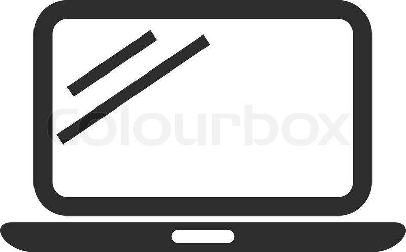 800x497 Laptop Vector Icon