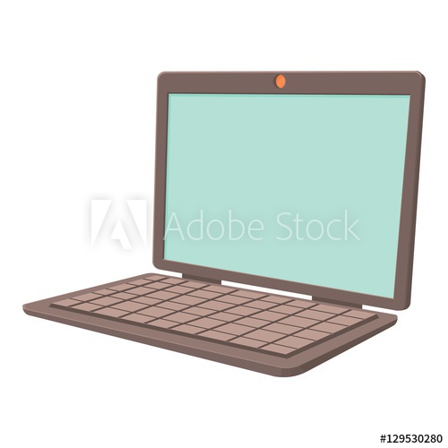 500x500 Laptop Icon Cartoon Illustration Of Laptop Vector Icon For Web