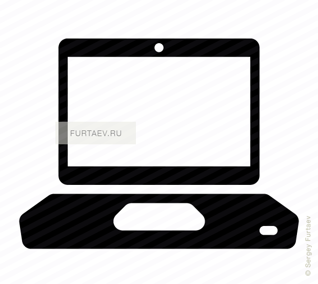 620x553 Laptop Vector Icon