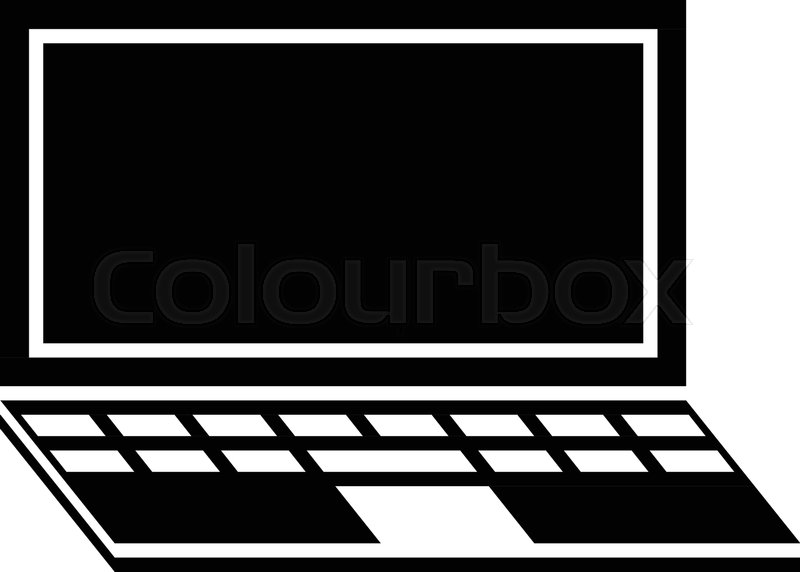 800x572 Glyph Beautiful Laptop Vector Icon Stock Vector Colourbox