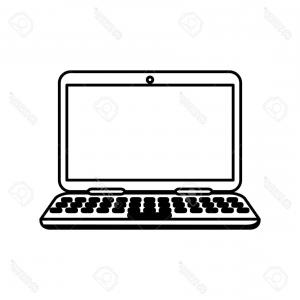 300x300 Responsive Line Icon Computer And Laptop Vector Geekchicpro