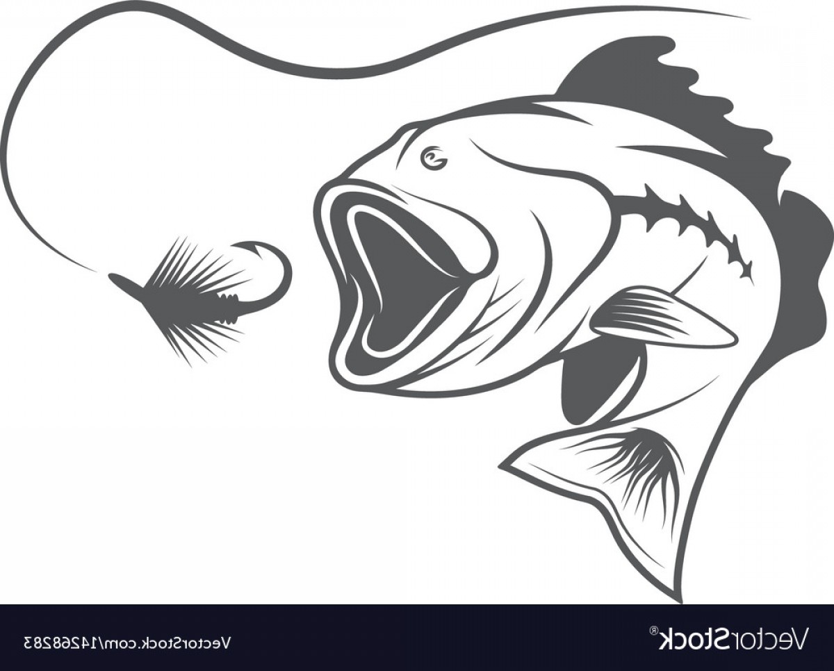 1200x966 Largemouth Bass And Lure Design Template Vector Soidergi