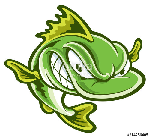 500x458 Largemouth Bass Stock Image And Royalty Free Vector