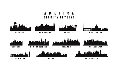 400x240 Las Vegas Skyline Silhouette Photos, Royalty Free Images, Graphics