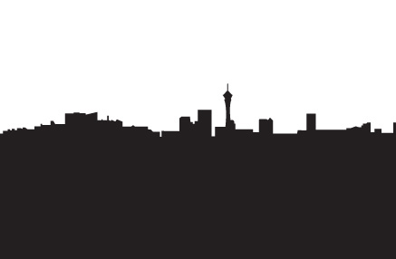 437x286 Las Vegas Silhouette Vector