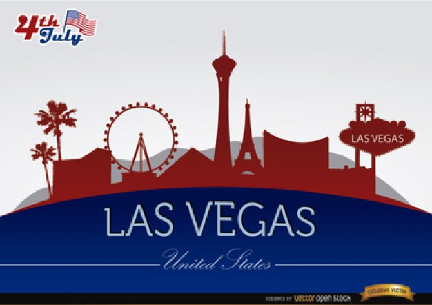 626x442 Las Vegas Skyline Design Vector Free Download