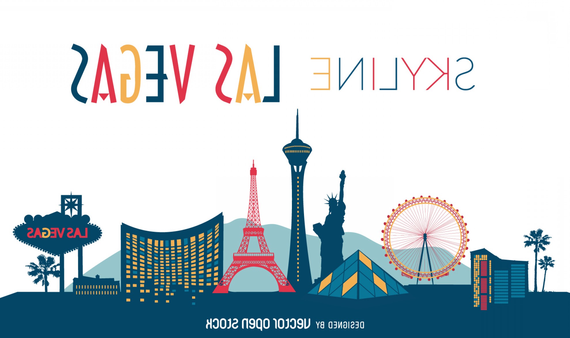 Las Vegas Skyline Vector at Vectorified.com | Collection of Las Vegas ...