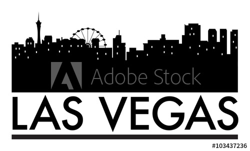 500x302 Abstract Skyline Las Vegas With Various Landmarks