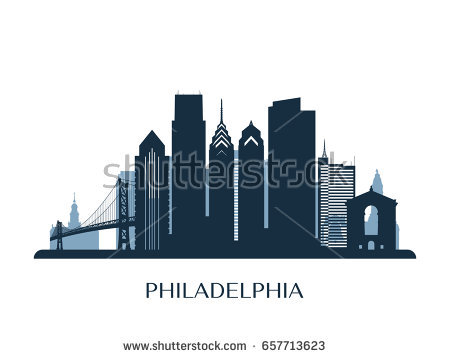 Philadelphia Skyline Silhouette Vector Free 450x358 Philadelphia Skyline Silhouette Vector Free