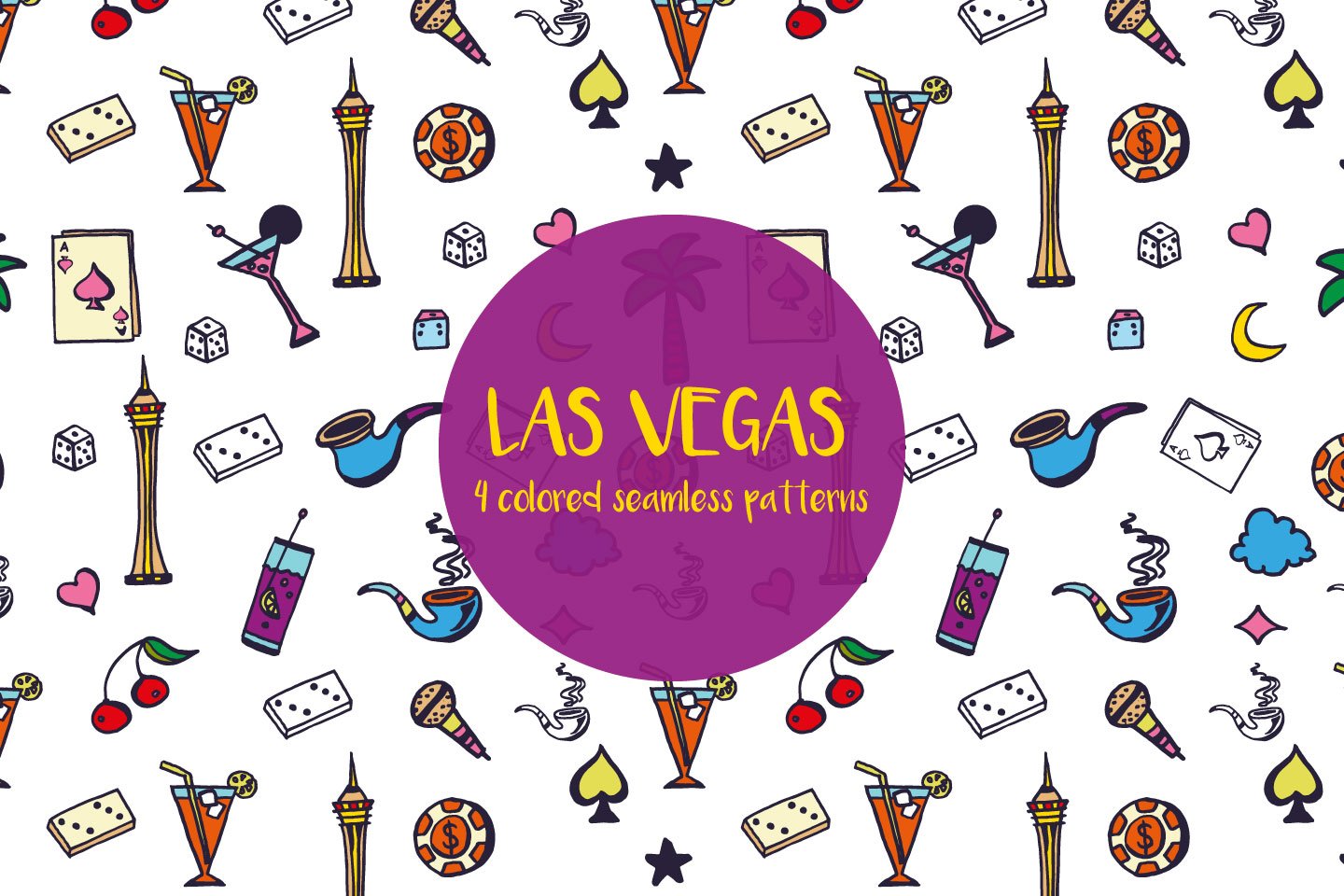 1440x960 Las Vegas Vector Free Pattern