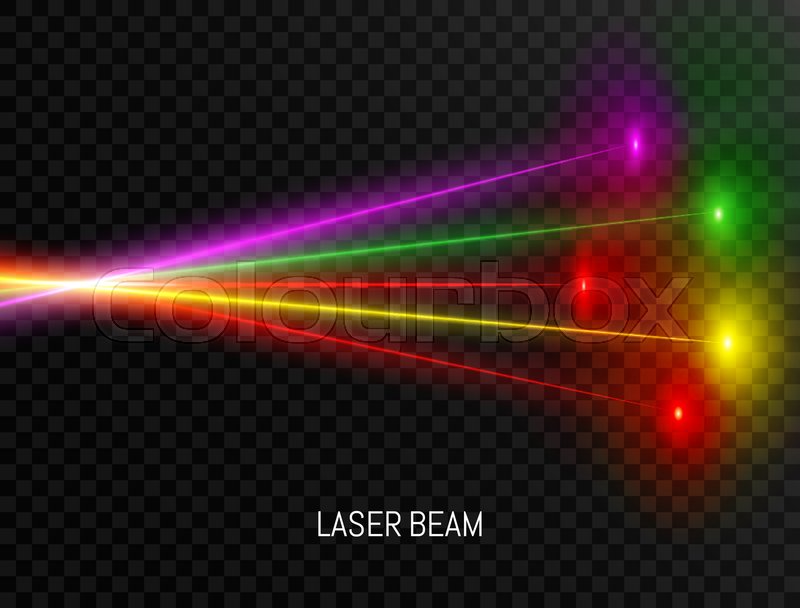 800x608 Colorful Laser Beam Set Isolated On Stock Vector Colourbox