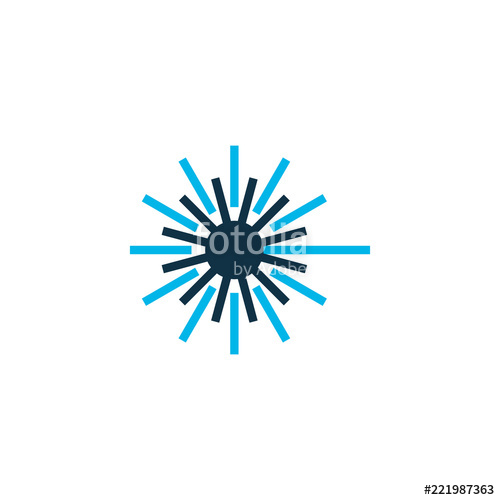 500x500 Laser Beam Icon Colored Symbol Premium Quality Isolated Light