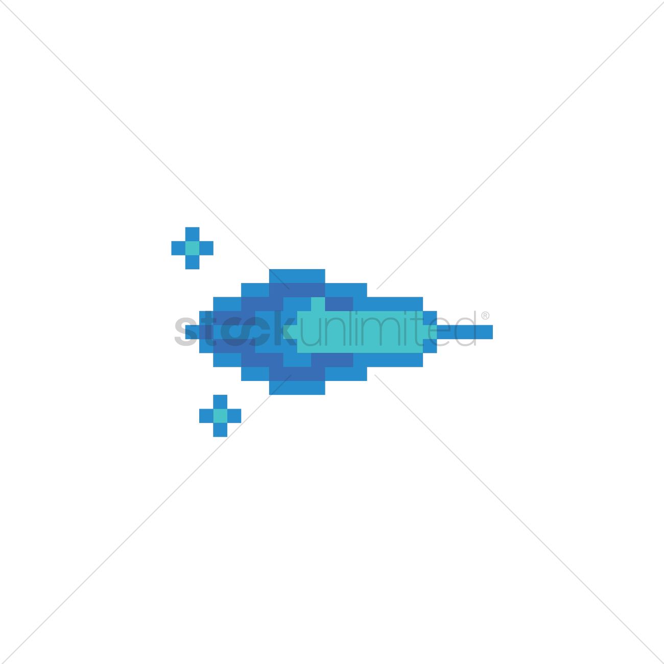 1300x1300 Pixel Art Laser Beam Vector Image