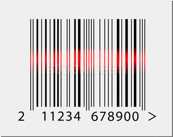 600x475 Barcode Icon With Red Laser Beam Vector Illustration Maxim